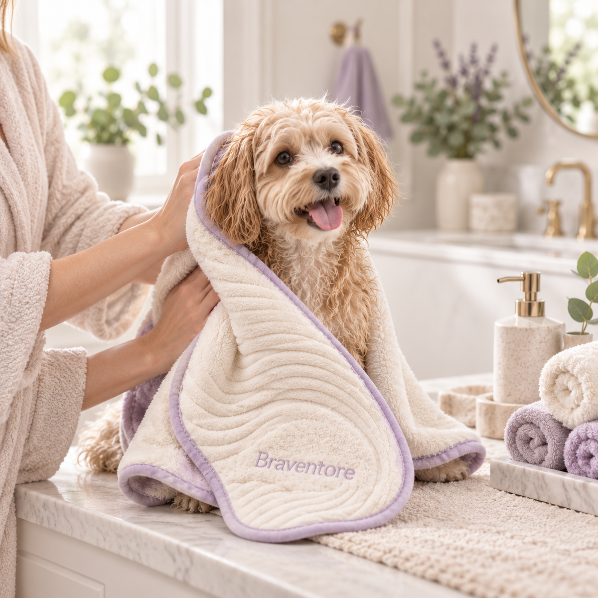 Braventore™ Cloud Loom Plush Pet Towel
