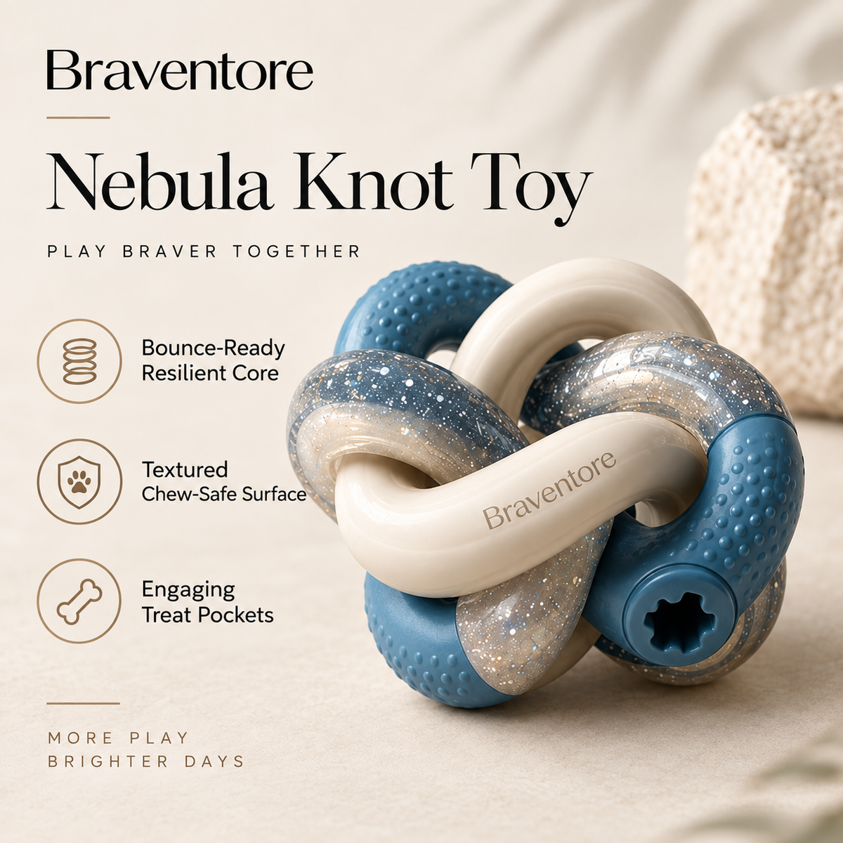 Braventore™ Nebula Knot Interactive Toy