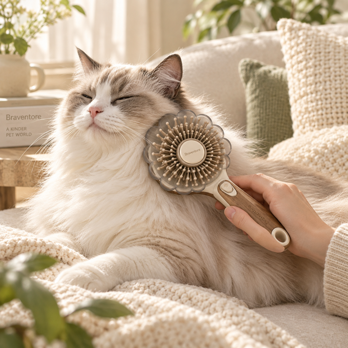 Braventore™ HaloBloom Fur Release Brush