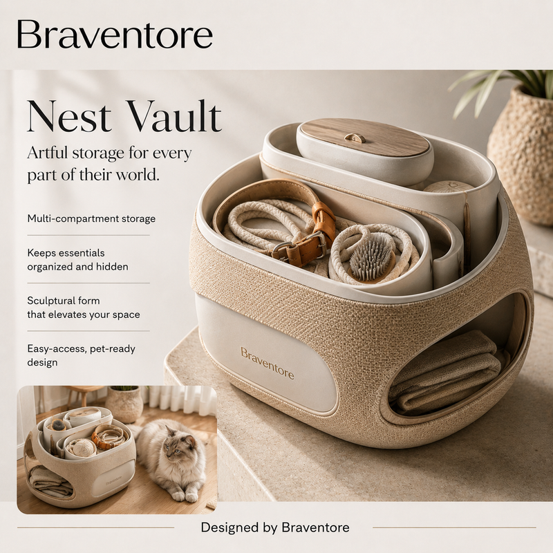 Braventore™ Nest Vault Portable Pet Organizer