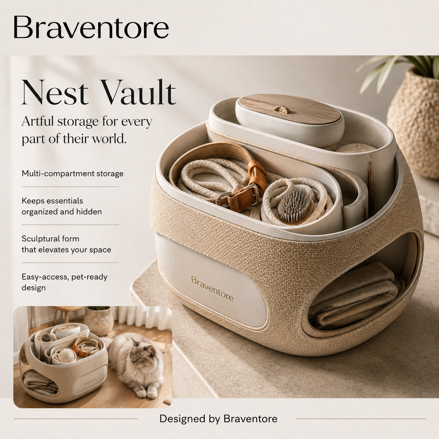 Braventore™ Nest Vault Portable Pet Organizer