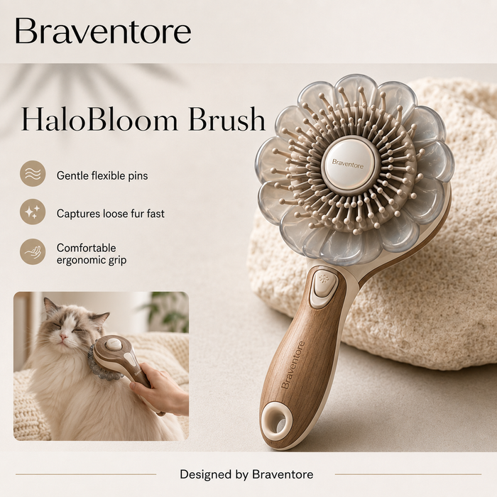 Braventore™ HaloBloom Fur Release Brush
