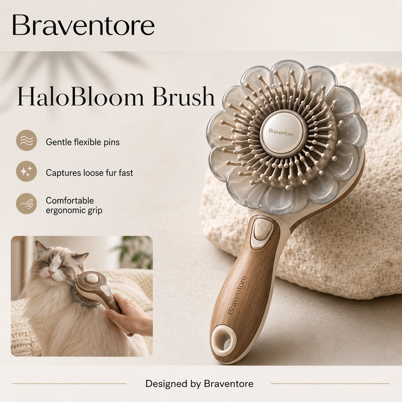 Braventore™ HaloBloom Fur Release Brush
