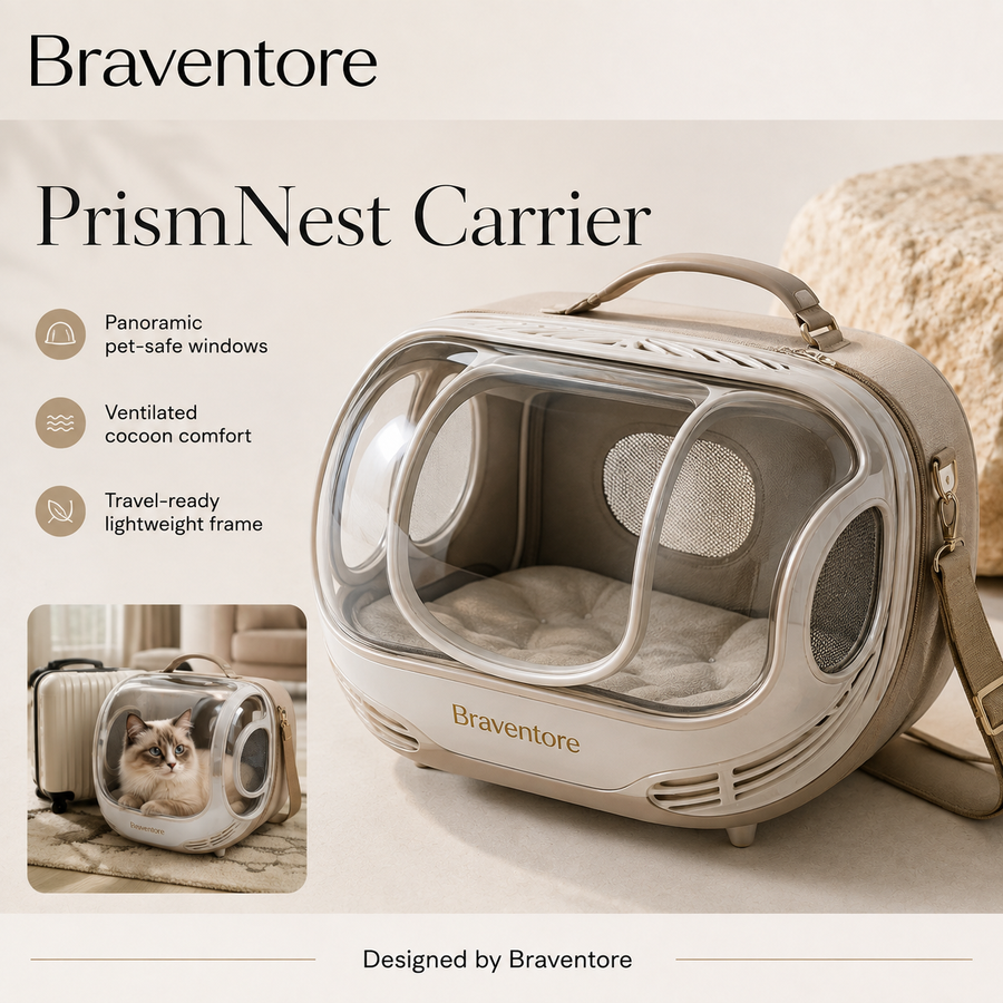 Braventore™ PrismNest Panoramic Pet Carrier