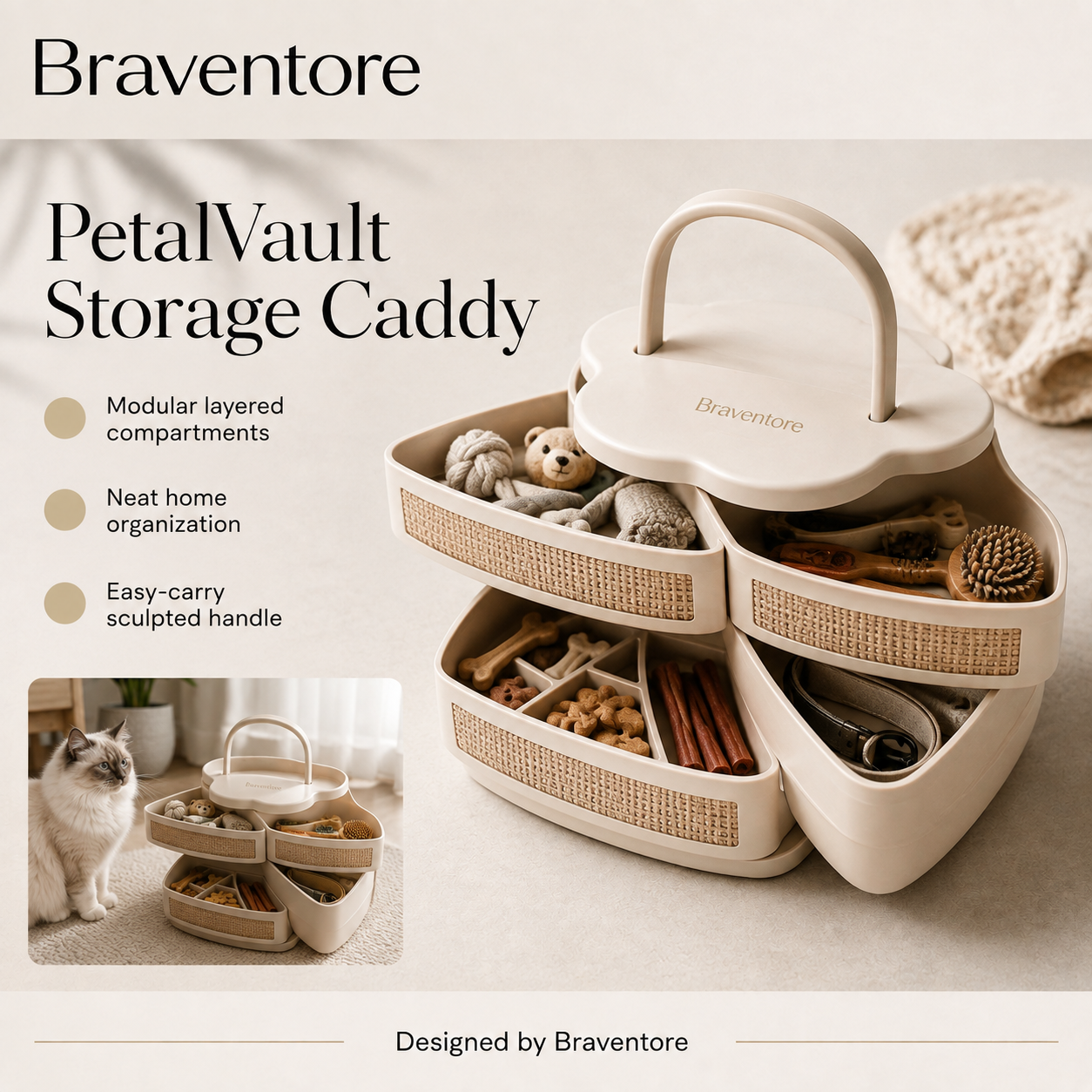 Braventore™ PetalVault Storage Caddy